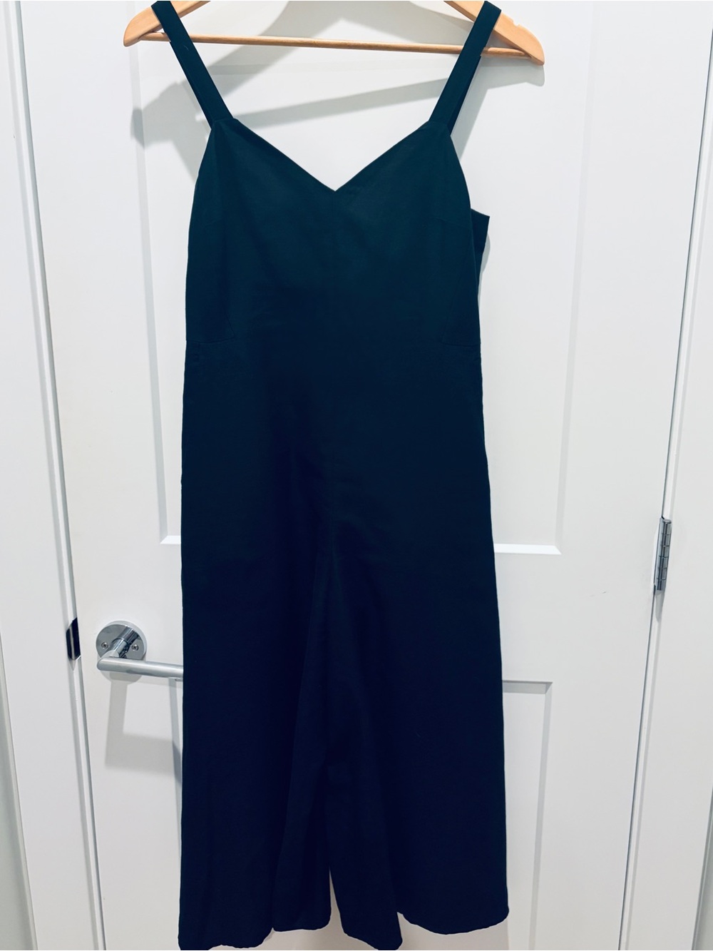 Club Monaco Black Spaghetti-Strap jumpsuit